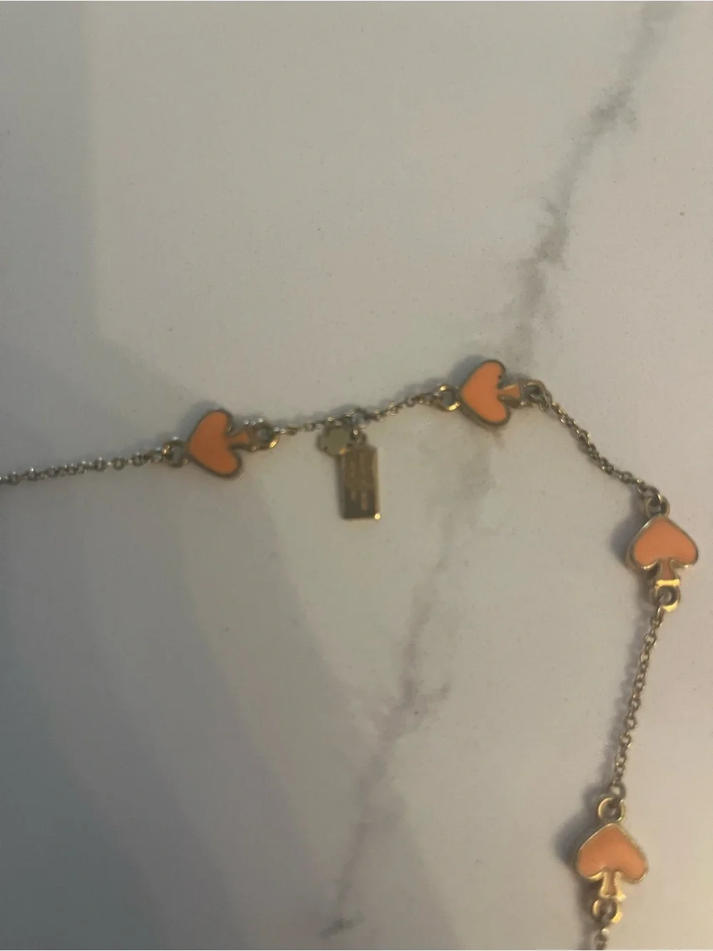 Kate Spade Orange Spade Necklace